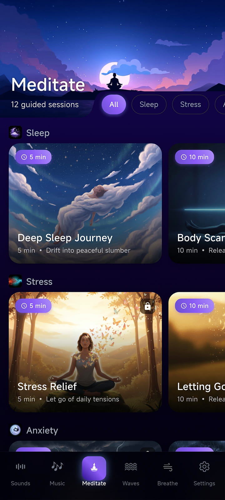 Meditations Screen